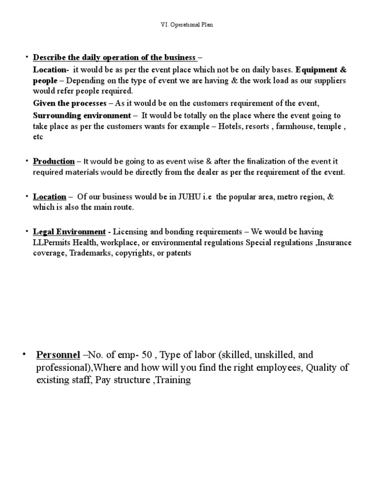 Operational Planning | PDF