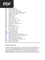 8086 Instruction Set by Me