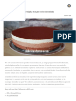 Tort Fara Coacere Cu Triplu Mousse de Ciocolata - Delicii La Indemana PDF