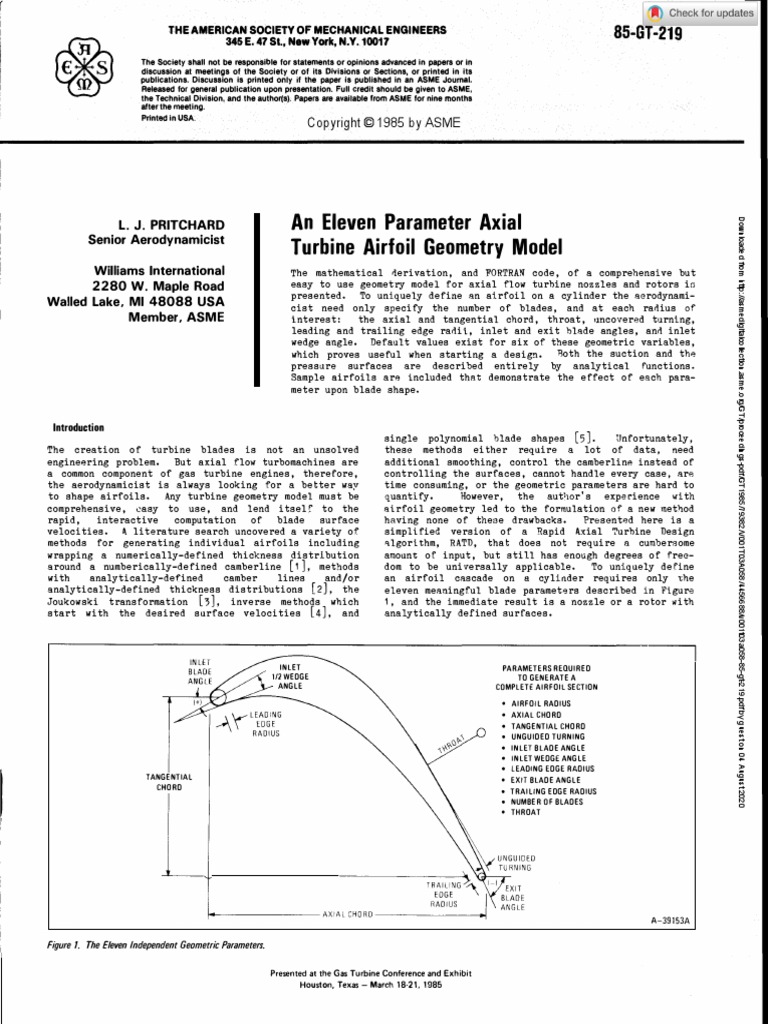 Aerofoil Design Parameters PDF | PDF | Airfoil | Turbine