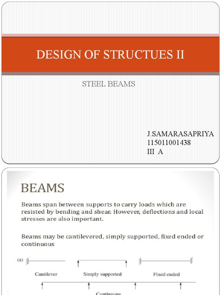 Steel Beam Design Fundamentals | PDF | Strength Of Materials | Stress ...