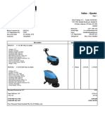 Sales - Quote: Description Qty UOM U. Price Amount