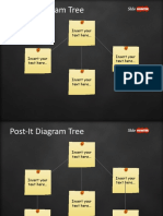 Post-It Diagram Tree: Insert Your Text Here..