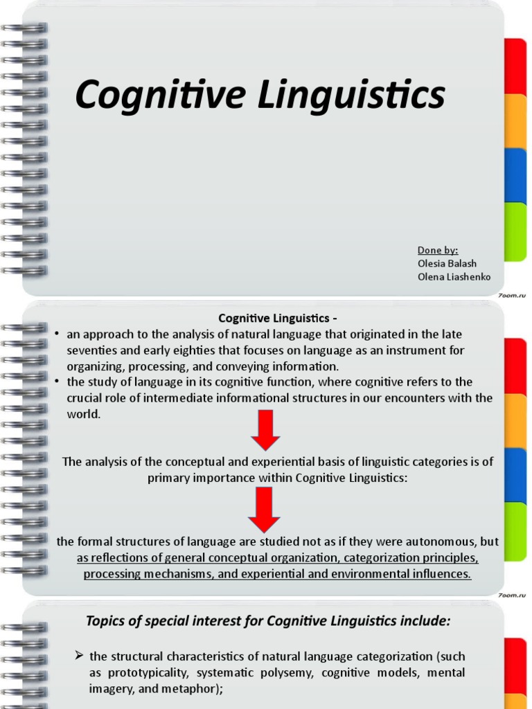Overview of Cognitive Linguistics Concepts | PDF | Metaphor | Concept