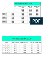 Yonsei Text Book Price List