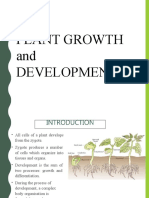 PLANT GROWTH and DEVELOPMENT
