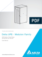 Delta UPS - Modulon Family: DPH Series, Three Phase 20-80 kVA/ 20-120 kVA User Manual