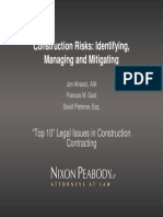 Identifying Managing and Mitigating Construction Risks PDF