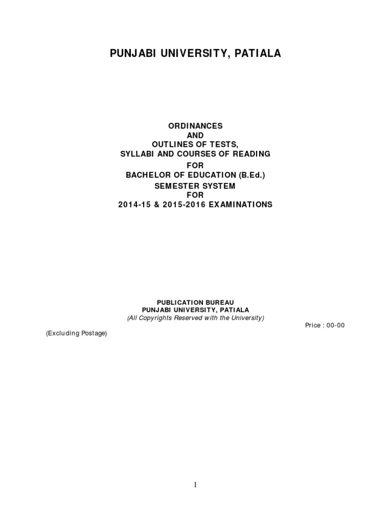 BACHELOR OF EDUCATION B Ed PDF | PDF | Test (Assessment) | Teachers