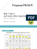 1 - Bedah Proposal PKM-P Bab 3 - 4