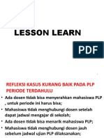 0 Lesson Learn