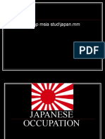 1.4 Japanese Occupation