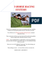 Horse racing betting systems pdf editor crowdfund investing platforms