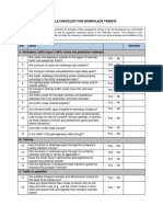 7 Workplace Traffic Checklist