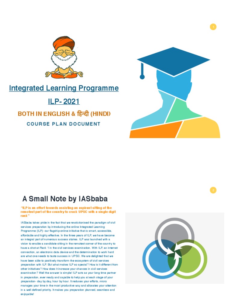 ILP 2021: Comprehensive UPSC Guide | PDF | Mentorship | Economic Growth