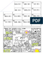 Rompecabezas Multiplicaciones y Divisiones Por 10, 100 y 1000 Plants An Zombies