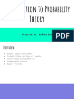 Introduction to Probability Theory