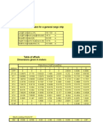 Principal Particulars For A General Cargo Ship