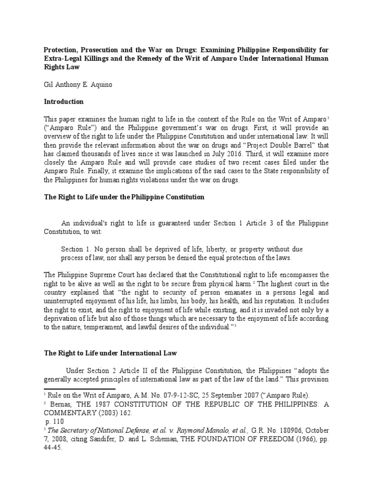 Protection, Prosecution and The War On Drugs | PDF | Judiciaries ...