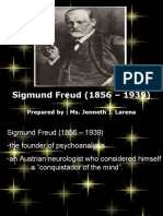 Sigmund Freud (1856 - 1939) : Prepared By: Ms. Jenneth J. Larena