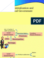 Decentralization and the Powers of Local Government Units