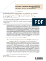 Morphophysiological Responses and Mechanisms of Salt Tolerance in Four Ornamental Perennial Species Under Tropical Climate