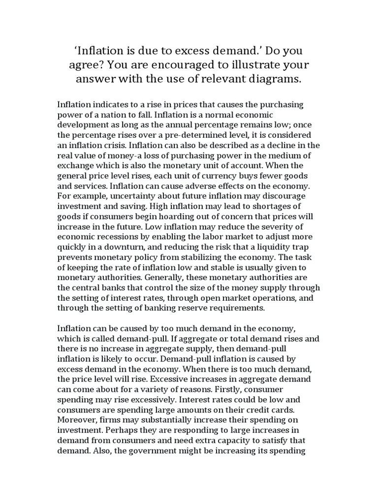 Demand-Pull Inflation Explained | PDF | Inflation | Monetary Policy