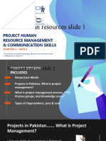 Human Resources Slide 1: Project Human Resource Management & Communication Skills