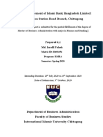 Deposit Management of Islami Bank Bangladesh Limited: A Study On Station Road Branch, Chittagong