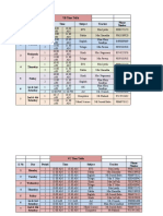 VB Time Table S. No Day Period Time Subject Teacher Phone Nimber 1 Monday