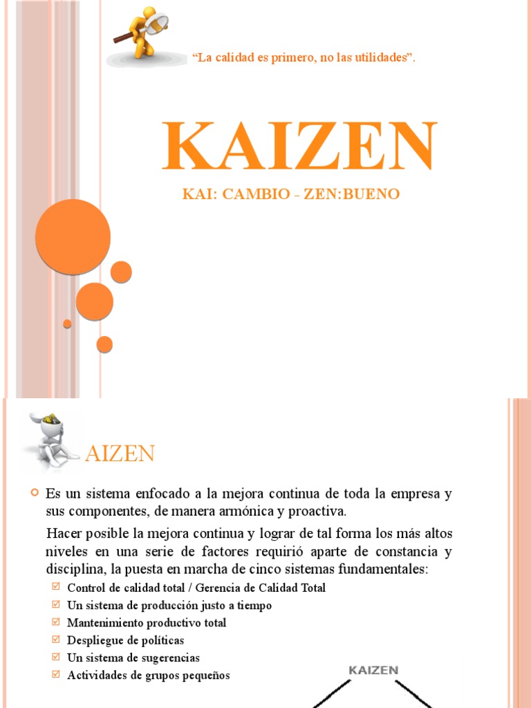 Mejora Continua con Kaizen | PDF | Calidad (comercial) | Producción y ...