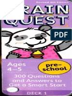 Brain Quest Preschool - 300 Questions and Answers To Get A Smart Start PDF