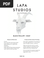 L.a.paperart: Black Phillipp / Goat