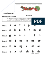 Jolly Phonics Assessment 2 Reading The 43 Sounds