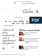 Galletas de Leche Condensada, ¡Solo 3 Ingredientes! (Sin Gluten) PDF