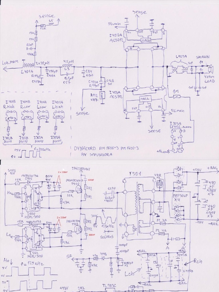 Dynacord Powermate 10003 16003 Schematic PDF
