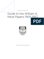 Guide To The William A. Nitze Papers 1905-1937