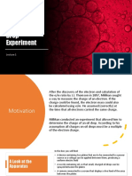 Millikans Oil Drop Experiment