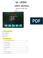 User'S Manual: Hardware & Setup Meun