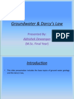 Groundwater Darcy's Law