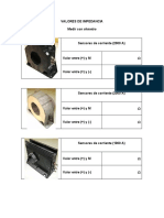 Valores de Impedancia