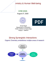 Organic Chemistry & Human Well-Being: CHM 203A