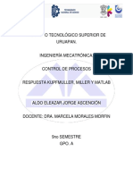 COMPARACIÓN DE MÉTODOS DE CONTROL DE PROCESOS: KUPFMULLER, MILLER Y MATLAB