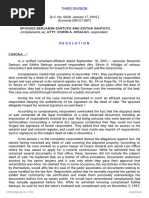 Complainants Vs Vs Respondent: Third Division