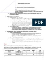 Quimica General Primer Parcial