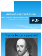 Viljamas Šekspyras. Sonetai