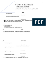 Bare Demo of Ieeetran - Cls For Ieee Journals