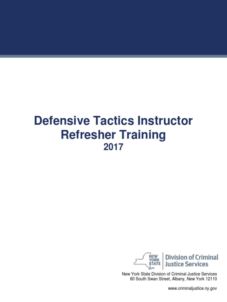 DCJS DT Refresher Manual 2017 PDF Criminal Justice Crime & Violence