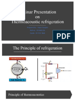 Seminar Presentation On Thermoacoustic Refrigeration: Prepared By: Arjun Sanghvi Roll No: U15ME226 Guide: DR H.B. Naik