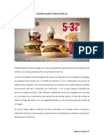 Anuncio McDonald muestra 5 productos y promoción mes